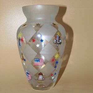 Lenox Patriotic Hand Painted Vase